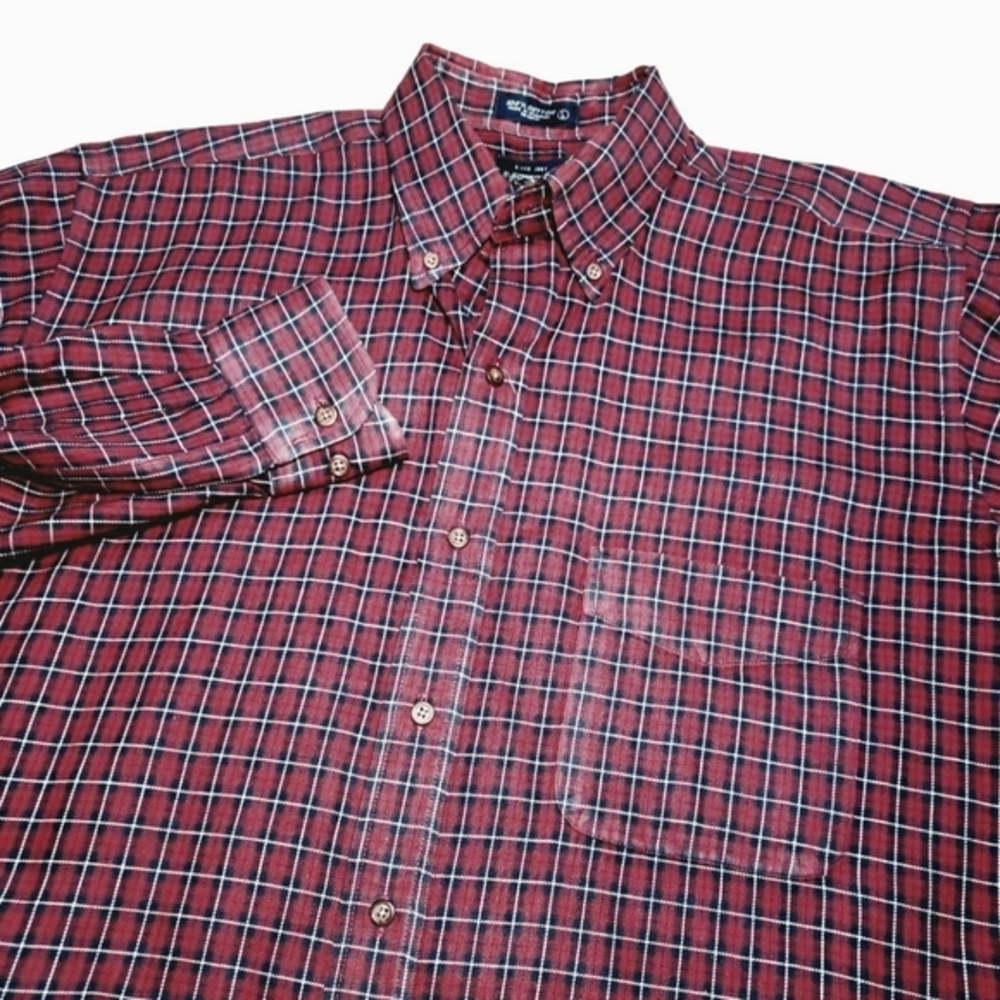 Britches Men's‎ Long Sleeve Plaid Button-down Size Large